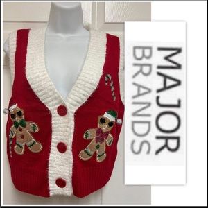 Major Brands Group Ugly Gingerbread Sweater Vest